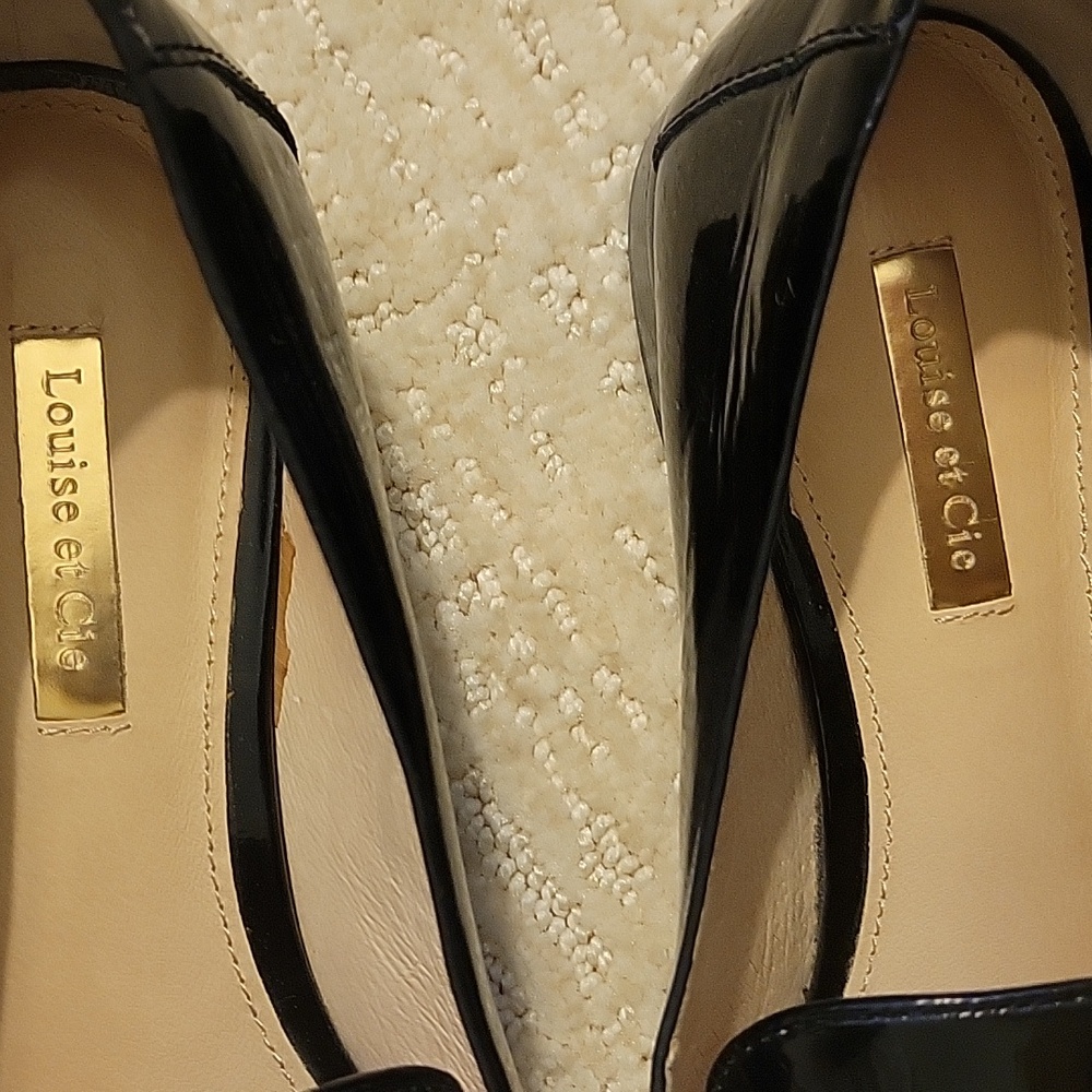Louise et Cie Black Patent Leather Loafers Size 9 M - Picture 3 of 7